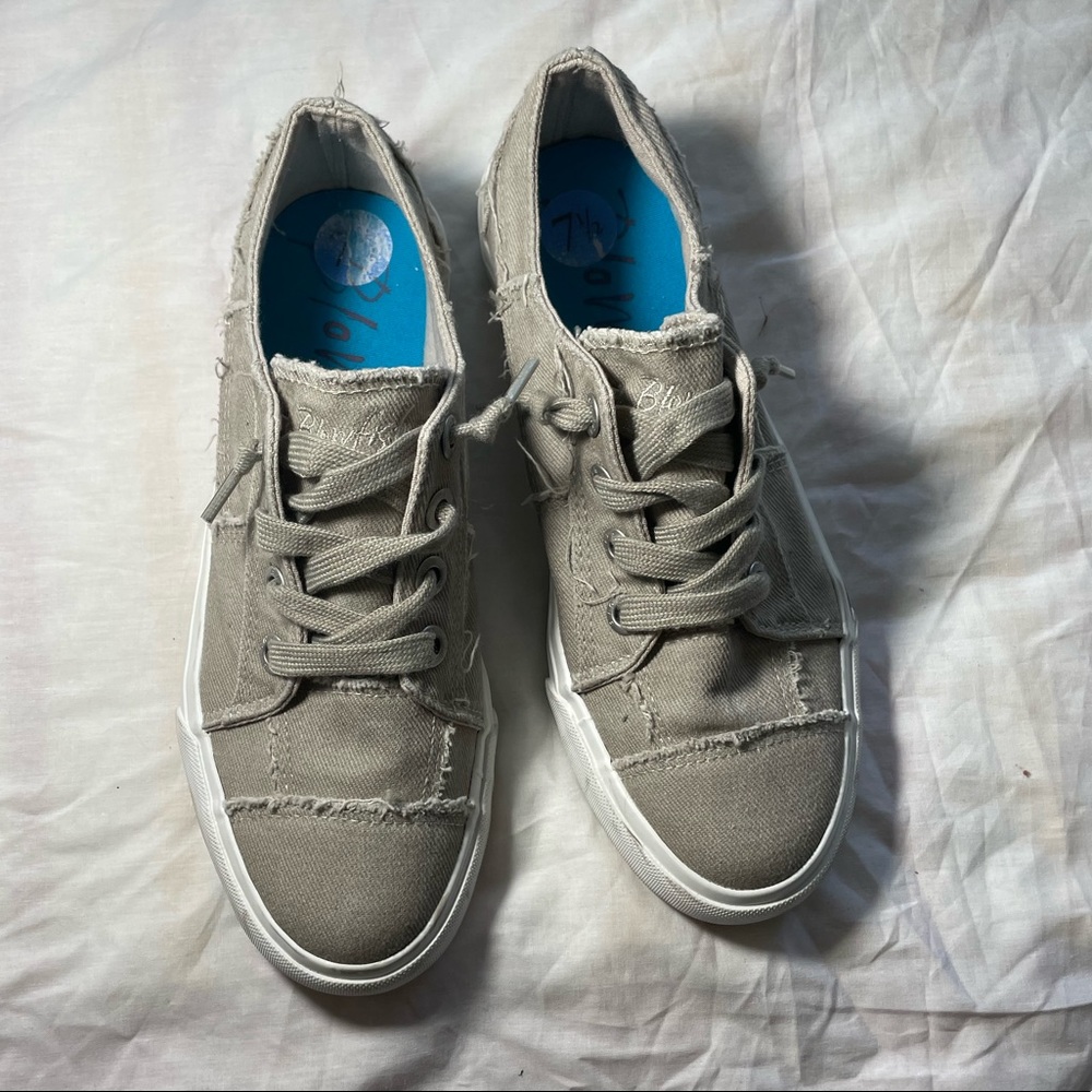 Gray sneakers